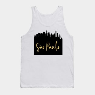 SAO PAULO BRAZIL DESIGNER SILHOUETTE SKYLINE ART Tank Top